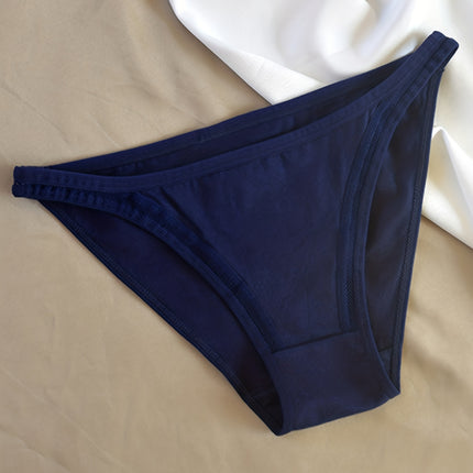 6pcs Simple Solid Briefs