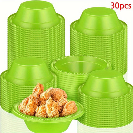 30/10 Pack High-Index Plastic Geometric Pattern Bowls