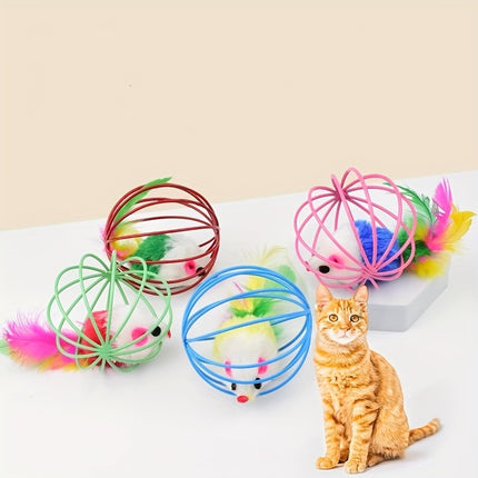Interactive Cat Toy with Feather Tail – Endless Fun - Monti Bargains