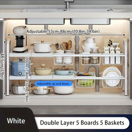 Expandable Sink Storage Rack Set