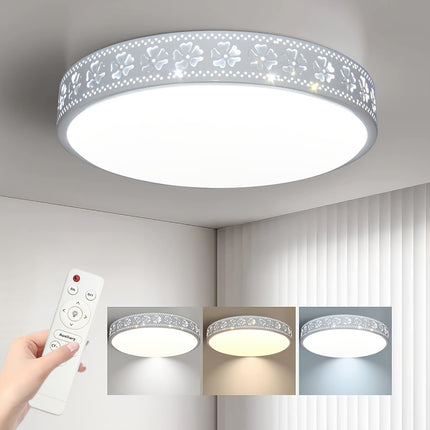 LED Dimmable Ceiling Light – Remote Control, Color Adjustable