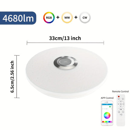 BENEWTON Smart RGB Ceiling Light – Remote & App Control