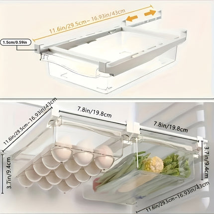 Transparent Refrigerator Hanging Storage Drawer Organizer