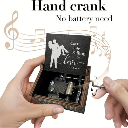 "Can't Help Falling in Love" Music Box - Romantic Gift