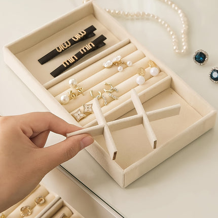 4pcs Velvet Jewelry Organizer