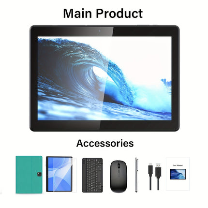 Powerful 2-in-1 Android Tablet with Keyboard & Case