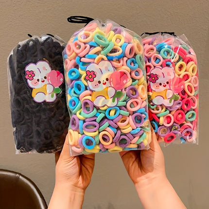 100pcs Vibrant Candy-Colored Hair Ties
