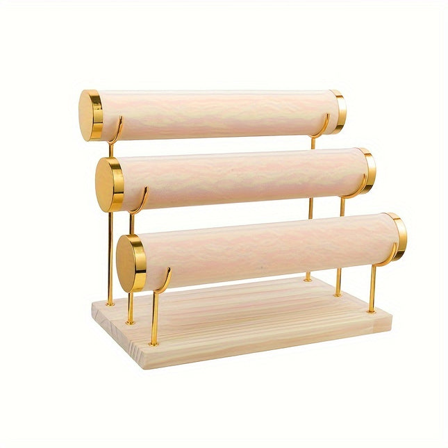 3-Tier Velvet Bracelet Organizer
