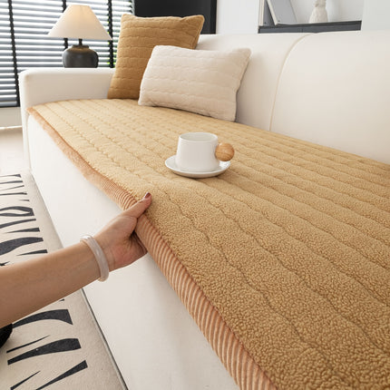 Bohemian Chic Plush Sofa Cover – Cozy, Stylish Protection