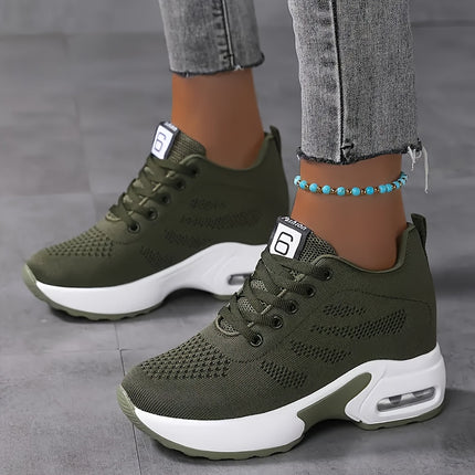 Women's Breathable Mesh Platform Sneakers