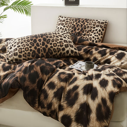 Luxury Leopard Print Bedding Set