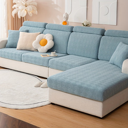 Modern Polar Fleece Sofa Slipcover - Elastic-Fit, Pet-Friendly Protector