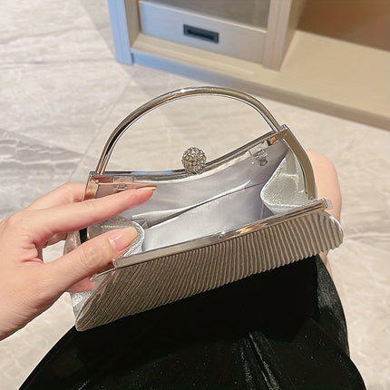 Glamorous Golden Diamond Evening Clutch