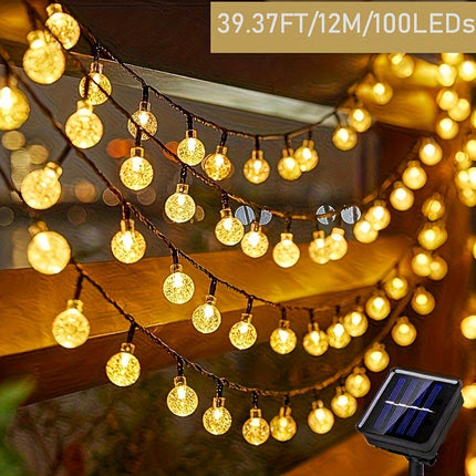 Solar Crystal Ball Lights - Outdoor & Indoor Decorative Lamp
