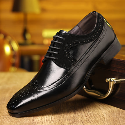 Classic Brown Lace-Up Dress Shoes
