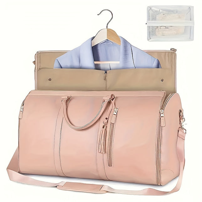 Large Capacity PU Leather Duffel Bag