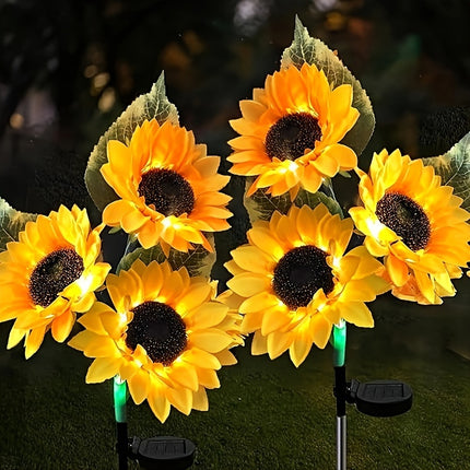 Solar Sunflower Lights - Elegant Garden Glow