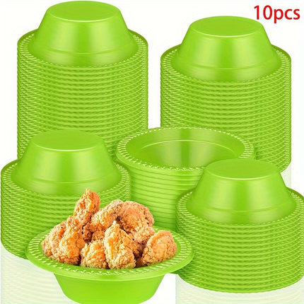 30/10 Pack High-Index Plastic Geometric Pattern Bowls