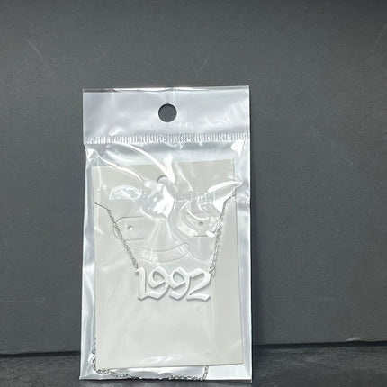 Custom Birth Year Stainless Steel Necklace