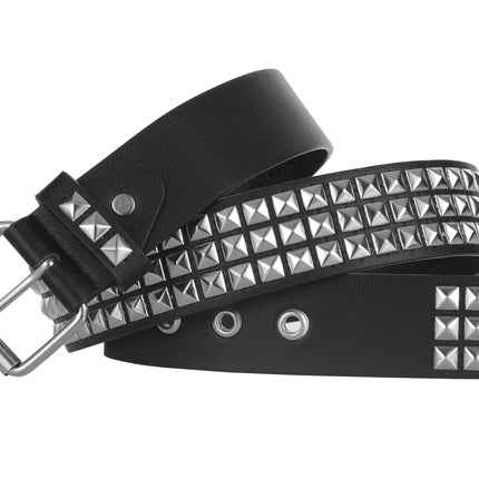 Black Punk Rock Studded Belt