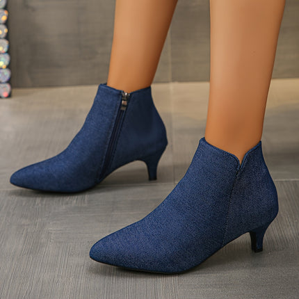 Elegant Pointed Toe Ankle Boots