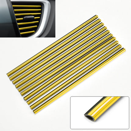 Car Vent & Door Edge Trim Strips – 10pcs Set
