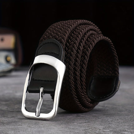 Elastic Woven Belt with Buckle