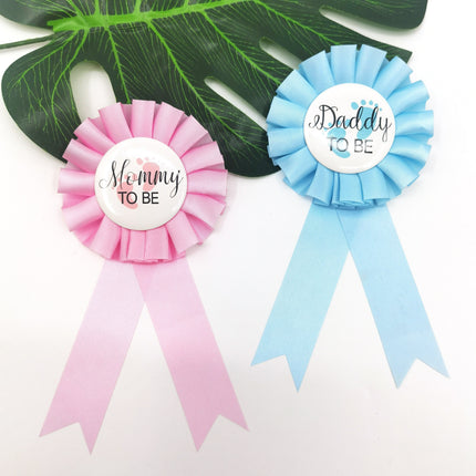 2pcs Mommy To Be Badge & Dad To Be Badge