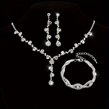 Elegant Rhinestone Bridal Set