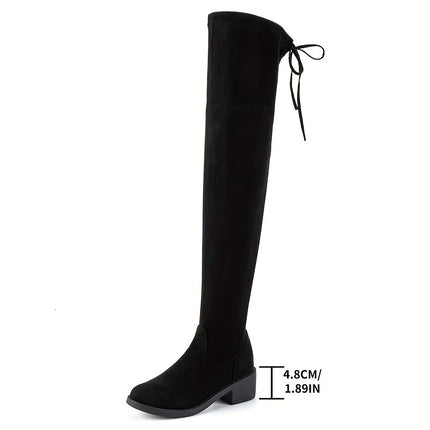Women's Drawstring Over-The-Knee Boots