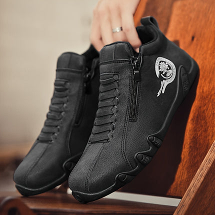 Men’s High-Top Sneakers with Zipper
