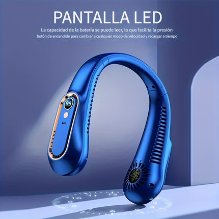 Stylish USB Neck Fan with Rechargeable Battery