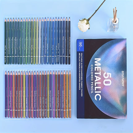 Kalour Metallic Colored Pencils Set