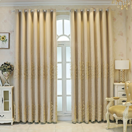 Elegant Floral Blackout Curtains