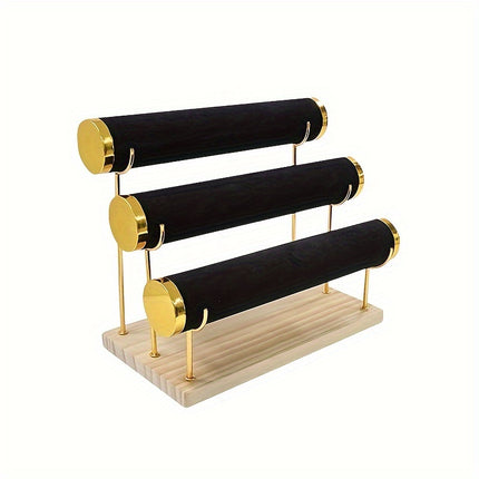 3-Tier Velvet Bracelet Organizer
