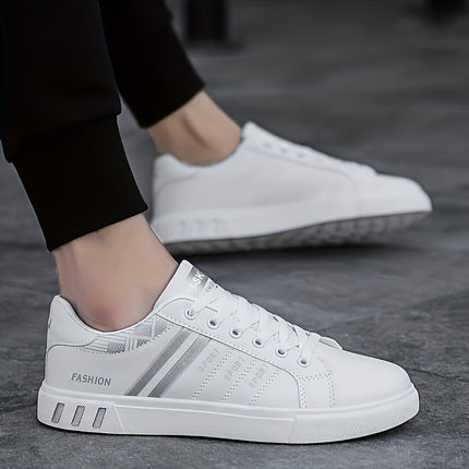 Men’s Striped Lace-Up Sneakers