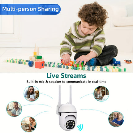 Wireless 1080P Security Camera with Night Vision