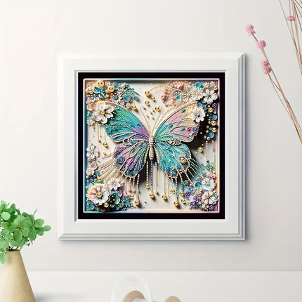Flower Butterfly Diamond Art Kit
