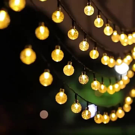 Solar Crystal Ball Lights - Outdoor & Indoor Decorative Lamp