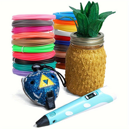32-Color 3D Pen PLA Filament Set – 97.54m Total