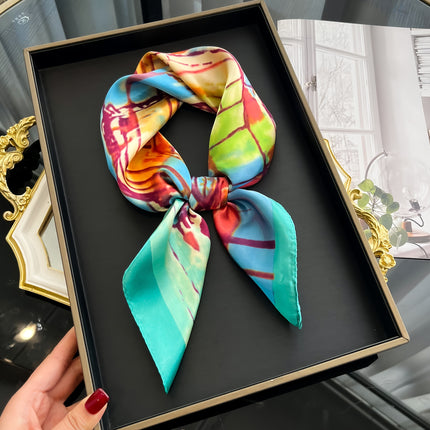 Elegant Women's Printed Square Scarf
