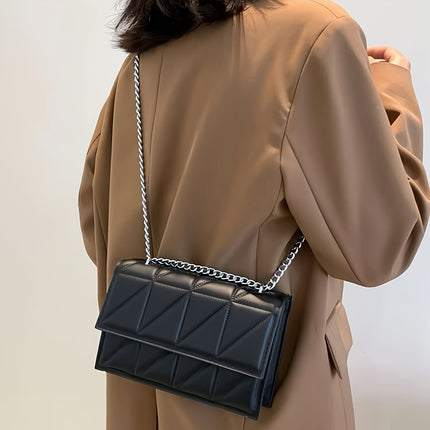 Quilted Chain Crossbody Bag