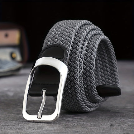 Elastic Woven Belt with Buckle