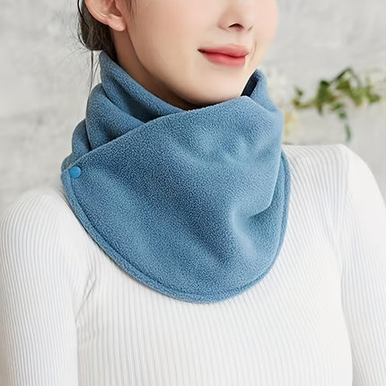 Classic Solid Color Velvet Neck Gaiter