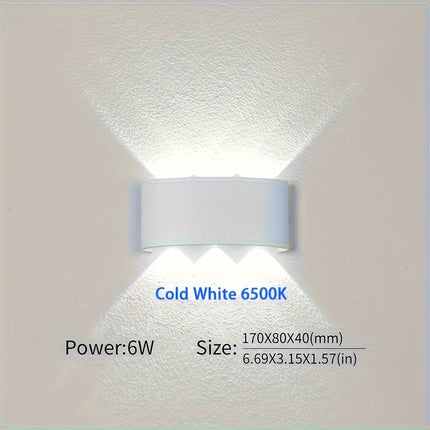 6W LED Wall Lamp - Waterproof, Easy Install for Indoor/Outdoor