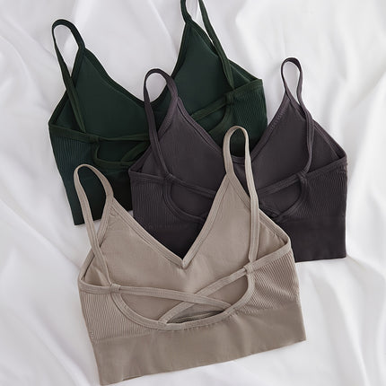 Three-Color Beauty Back Sports Bra