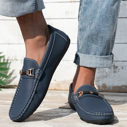 Men's Dark Blue Casual Loafers