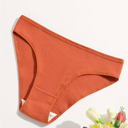 10-Pack Ribbed Cotton Briefs