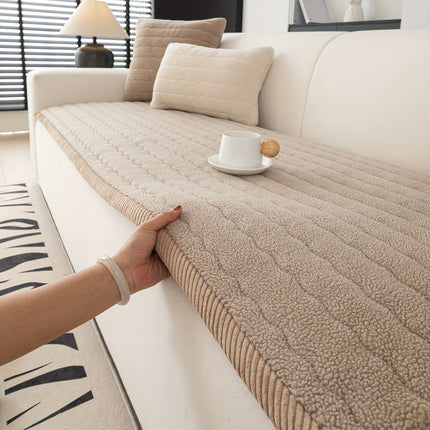 Bohemian Chic Plush Sofa Cover – Cozy, Stylish Protection