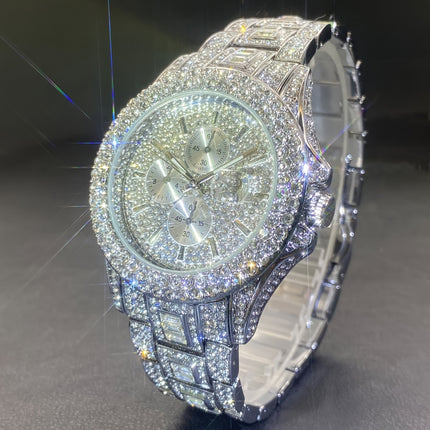 Golden Ice Hip-Hop Luxury Watch